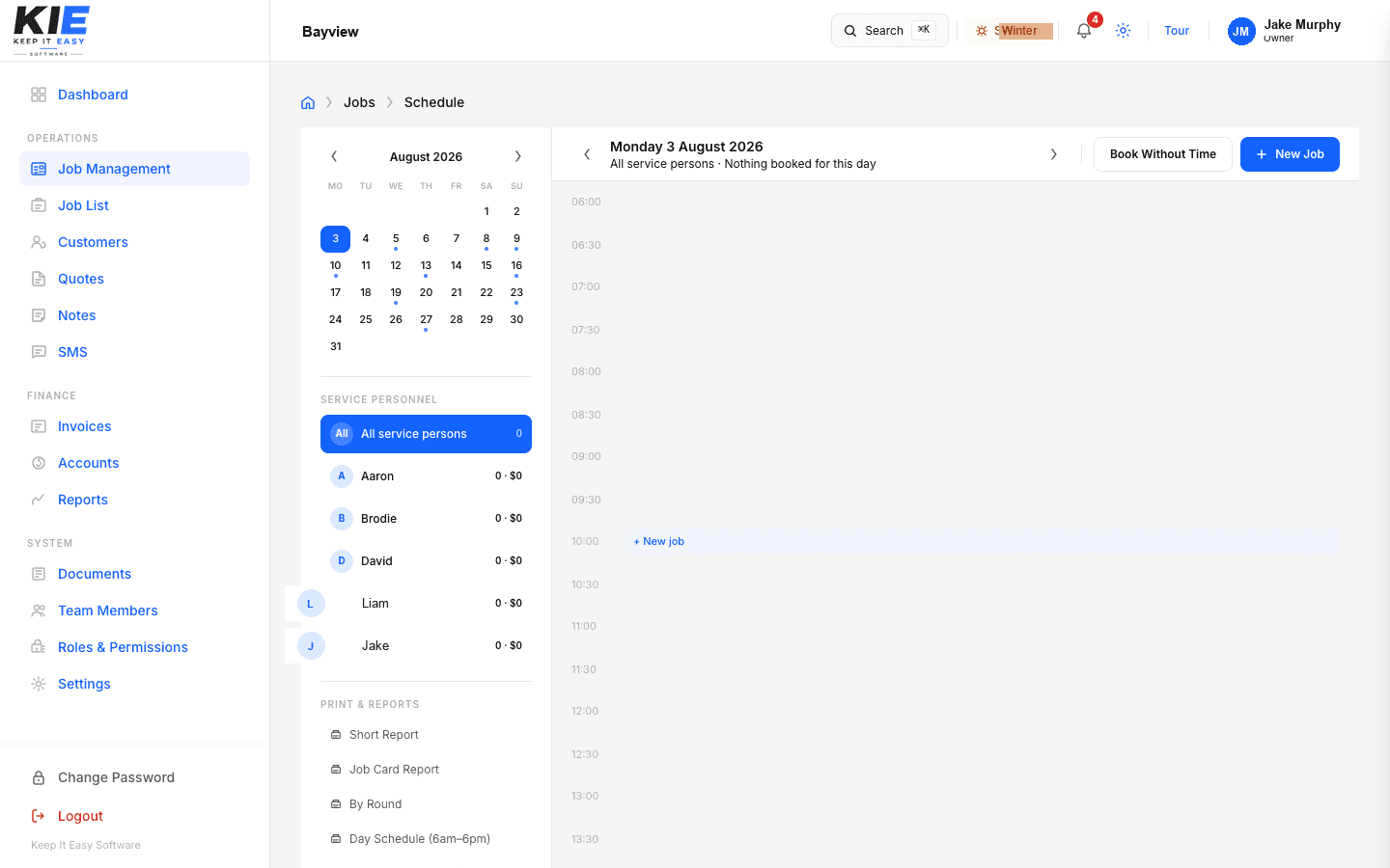 Keep It Easy job scheduling